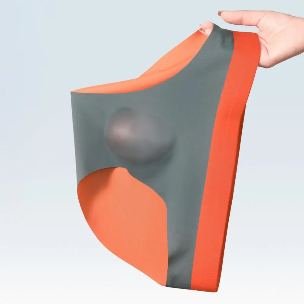 

3d Cut Men Underwear Men's Mid-rise Breathable Underwear with 3d U-convex Cut Elastic Waistband Seamless Design for Daily