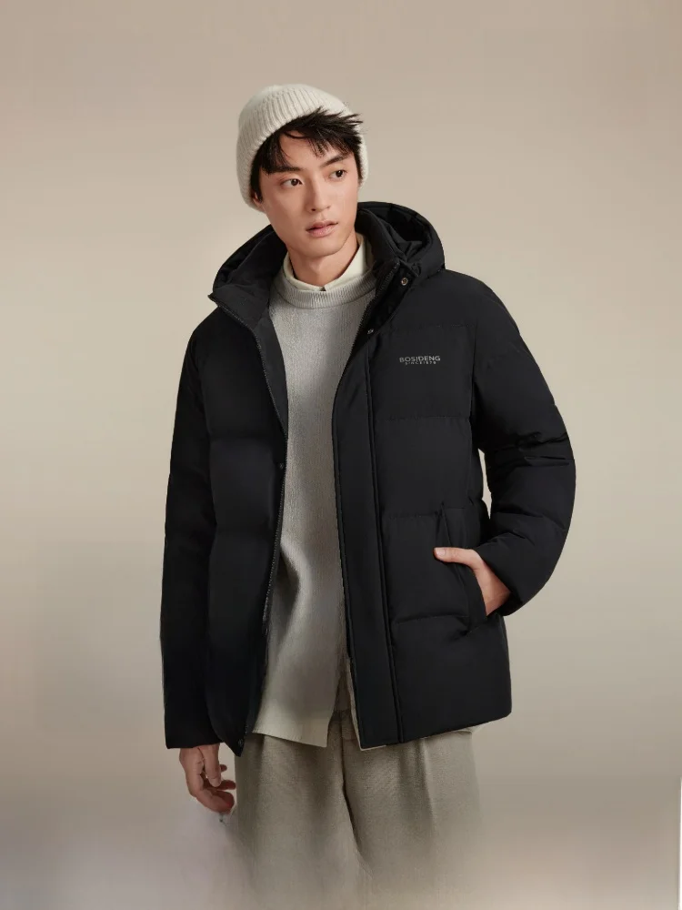 

Bosideng Winter down Jacket Men's Short Casual Detachable Cap High Quality Warmth Upgrade Polyester Fiber City Casual Daily Wear
