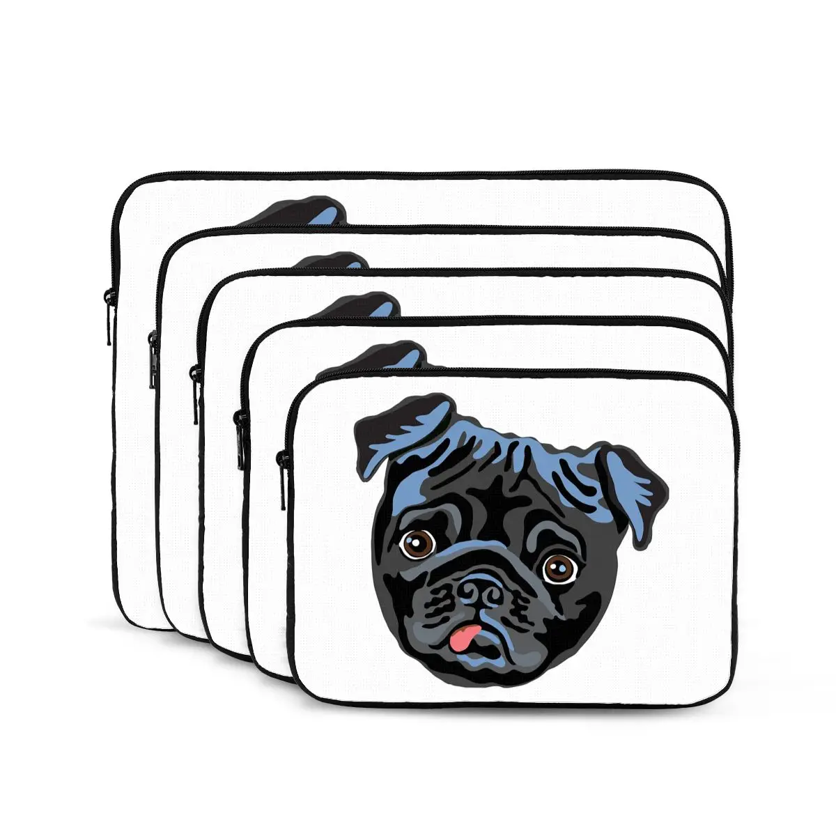 

Черный мопс, сумка для ноутбука, чехол для Macbook Air Pro, противоударный чехол для планшета