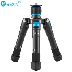 BEXIN MS08 Portable Tripode Lightweight Travel Stand Tabletop Video Mini Tripod with 360 Degree Ball Head for iphone Camera DSLR