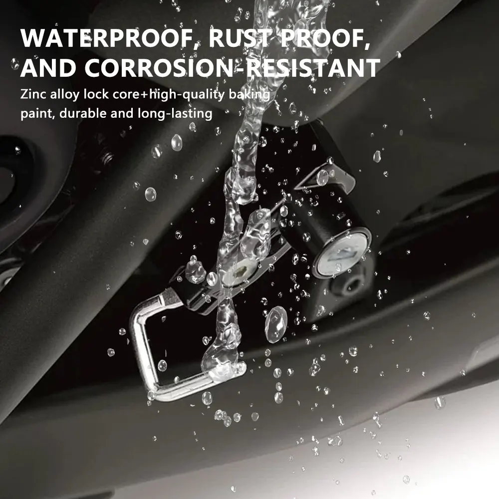 Per Kawasaki VN650 Vulcan S 650 Kit serratura casco Caschi moto Sicurezza antifurto Blocco accessori in alluminio antiruggine