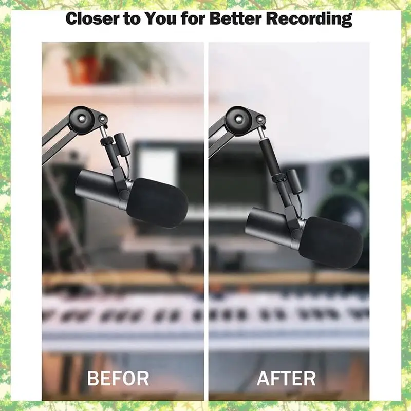 Tubo de extensão do suporte do microfone Smart-8Pcs, 5/8 Polegada fêmea para 5/8 Polegada macho haste de extensão do microfone para suportes de mesa & suporte do braço