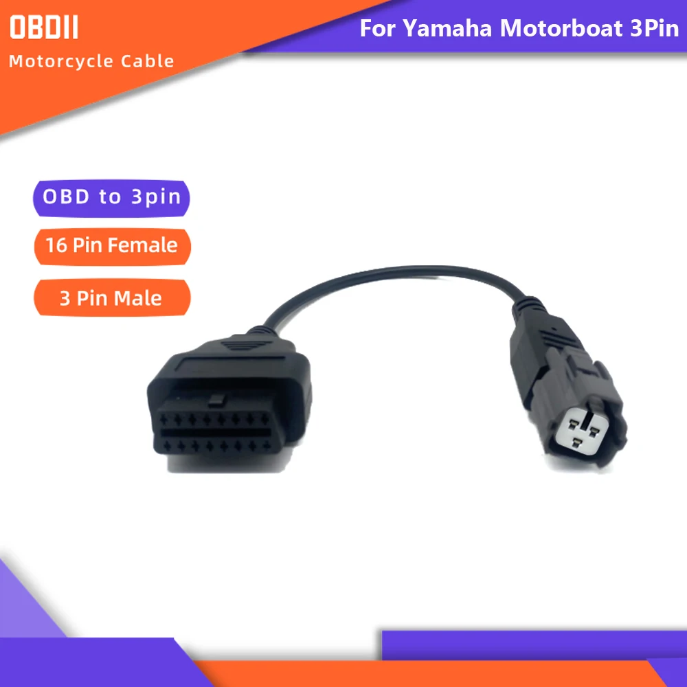 Motorcycle OBD2 Cable Diagnostic adapter for Benelli for Husqvarna for Aprilia 6Pin for ATV 8Pin for Yamaha Motorboat 3Pin