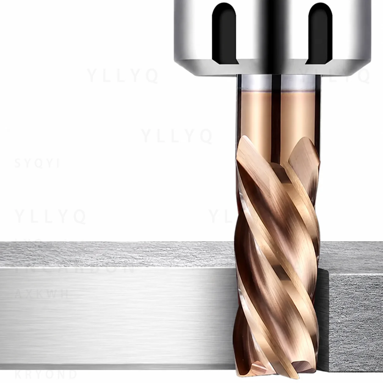 HRC55 Carbide End Mill 4 Flutes 1 2 4 5 6 8 10 12mm Milling Cutter for Iron CNC Machining End Mill Tool for Steel Metal Cutting