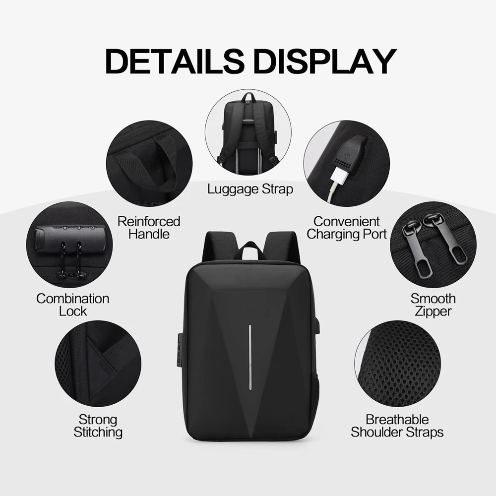 Hard Protective Backpack for Starlink Mini Dish and All Accessories Storage Bag Case Anti-theft Water-resistant Travel Bag