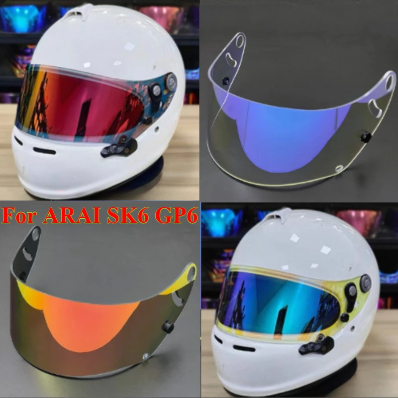 

1PCS Helmet Visor for ARAI SK6 GP6 Motorcycle Helmet Visors GP6 SK6 Visor Anti Fog Lens Windshield，Motorcycle Accessories