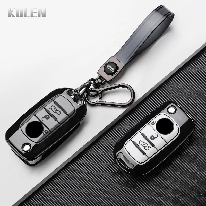 New TPU Car Key Case Cover For FIAT Tipo Tprp Freedom 500X Doblo Argo Nuovo Grazie Protected Shell Keychain Fob Accessories