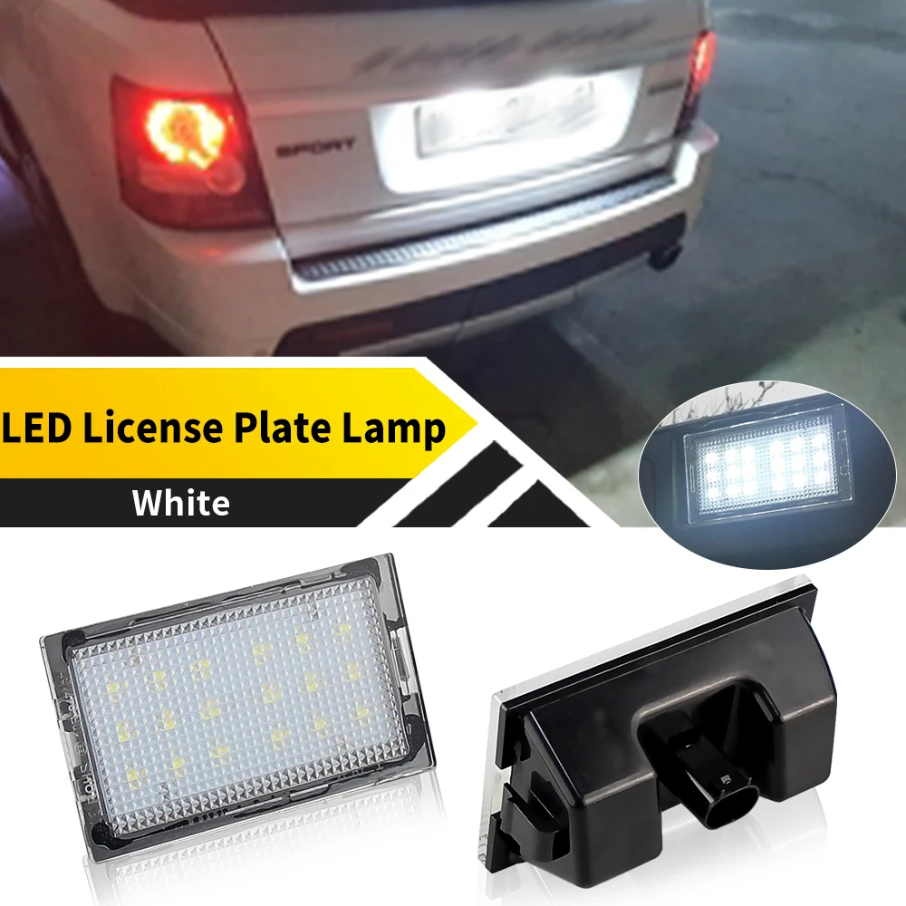 

2Pcs 12V OEM White LED License Number Plate Light For Land Rover Discovery Series 3/LR3 (L319) 2005-2009 OEM# XFC500040"