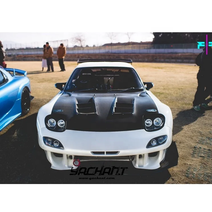

Carbon Fiber Matte Finish for 1992 To 1997 Mazda RX7 FD3S RE Style Hood Bonnet Body Kit For RX7 FD3S