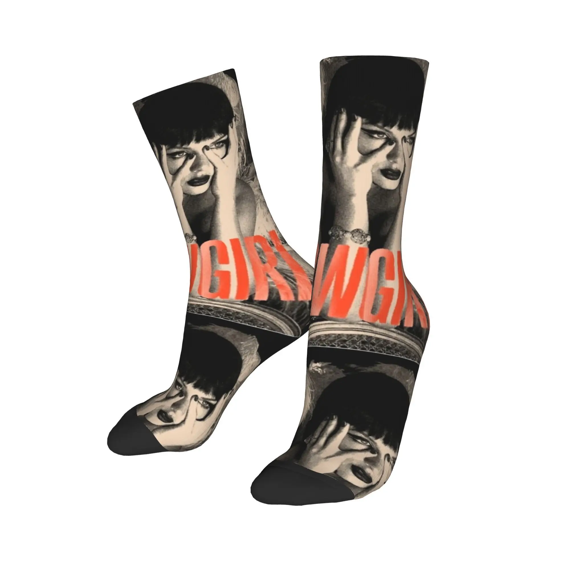 쇼걸 앨범 스타킹 트렌디 양말 남여 공용 남성 편안한 양말 가을 달리기 스포츠 프린트 항균 양말 선물