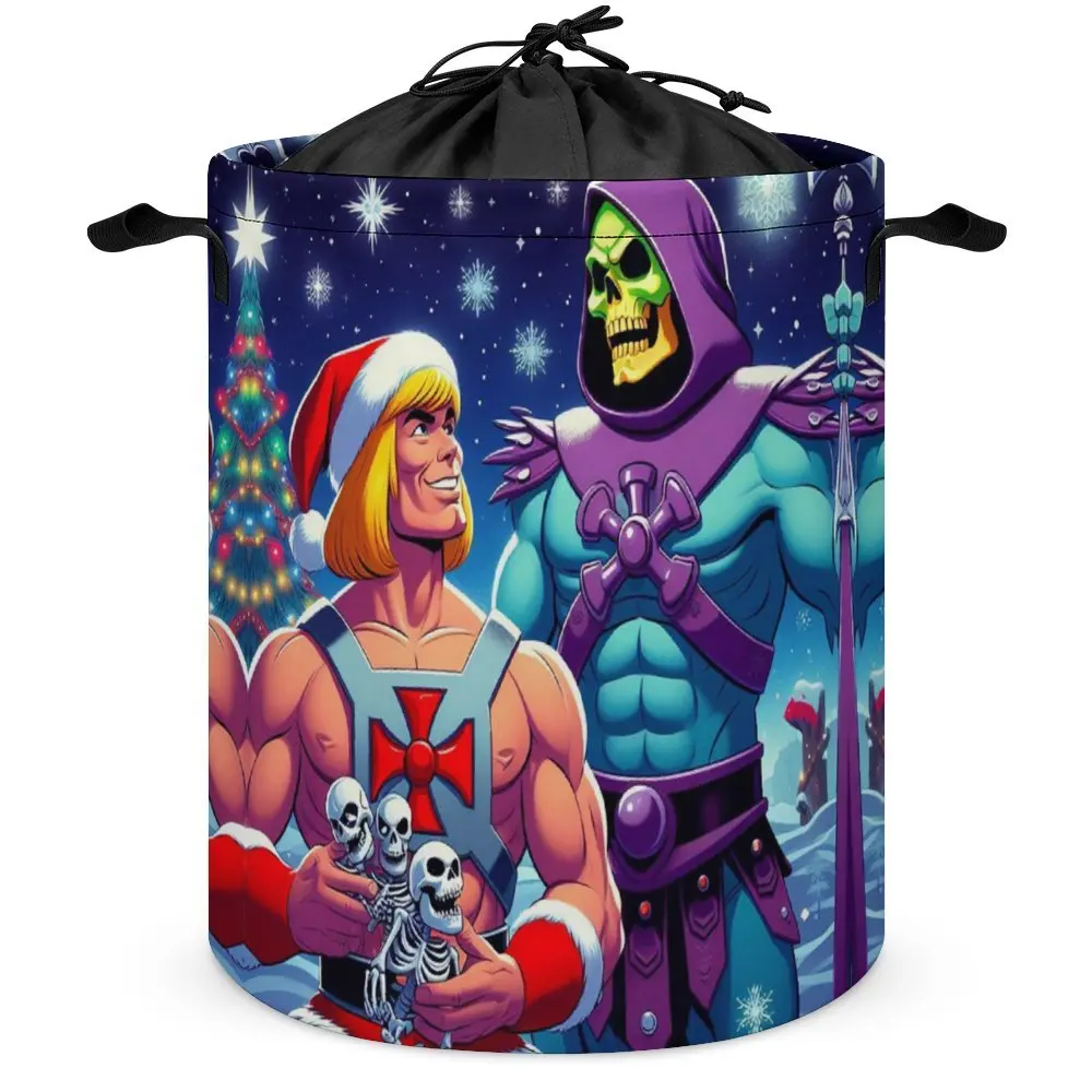 Storage Bins He Man And Skeletor Xmas for Sale Laundry Basket Large Capacity Convenient Bedroom Storage Graphic Storage of Socks