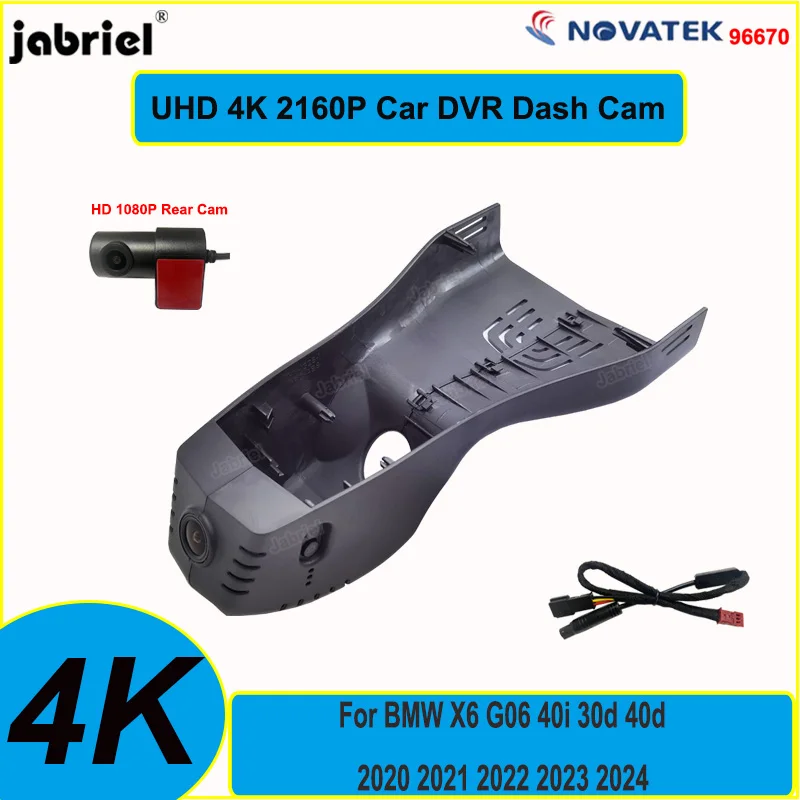 

UHD 4K 2160P Car Dvr For BMW X6 G06 40i 30d 40d 2020 2021 2022 2023 2024 WIFI 24H Dash Cam Video Recorder 2K Dedicated Camera