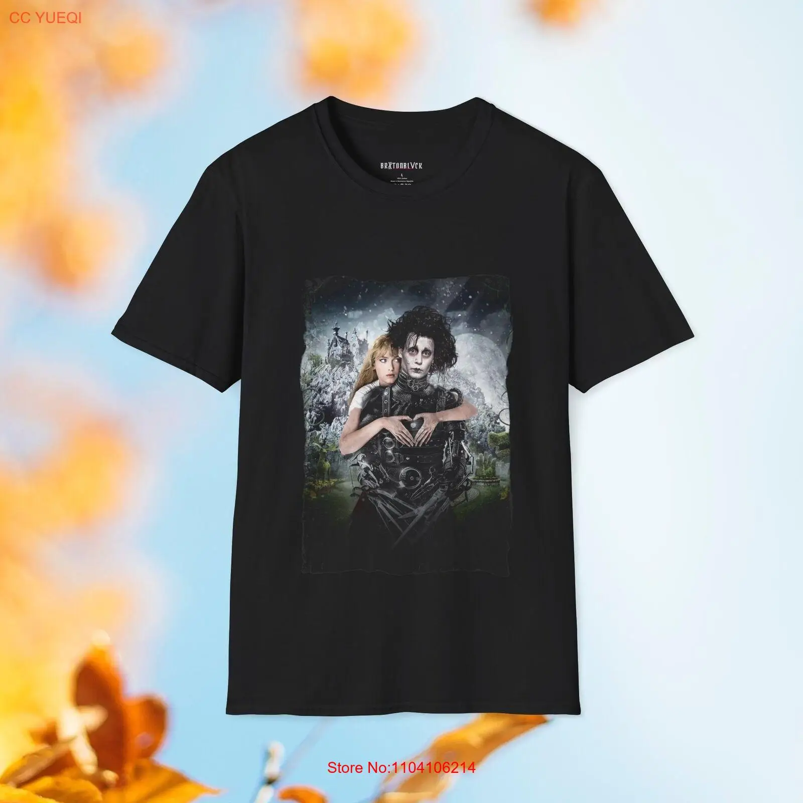 Vintage Edward Scissorhands Movie Poster Tee, Classic Retro Emo Gothic T-Shirt