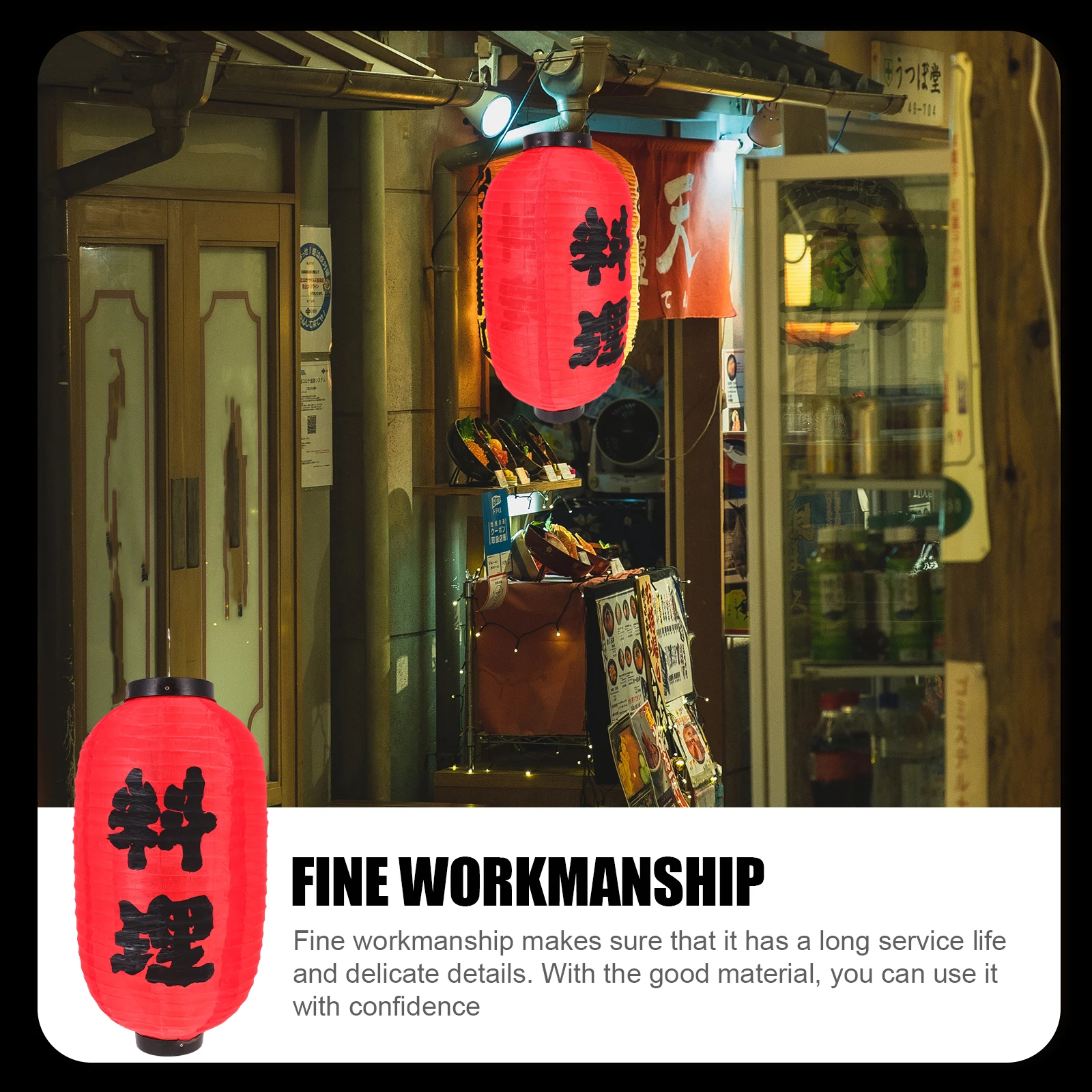 

Waterproof Decorative Lantern Sushi Japanese Grocery Store Lantern Hanging Operated Traditional Restaurant Decor Dining
