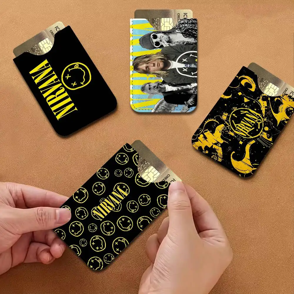 Hot Band N-Nirvanas Rock Credit ID Business Card Holder, Practical Pocket Gift for Outdoor Driving & Daily Use