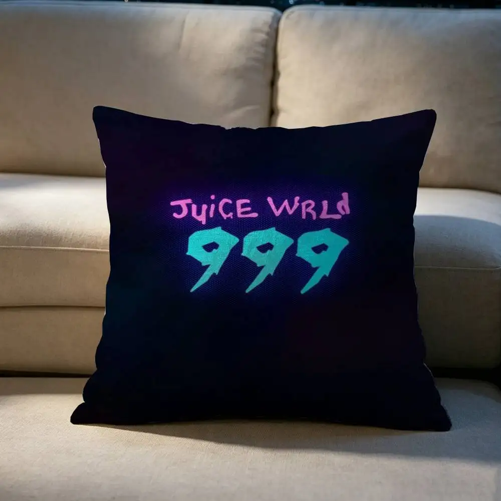 Juice WRLD 999  Pillow cover Soft Microfiber Pillowcase Home Sofa Decor Surprise Decorative printed.
