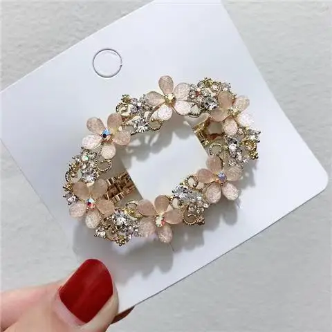 Vintage Chinese Wind Spring Clip Hollow Alloy Korean Hairpin Temperament Female Fashion Hairpin Hair Accessories