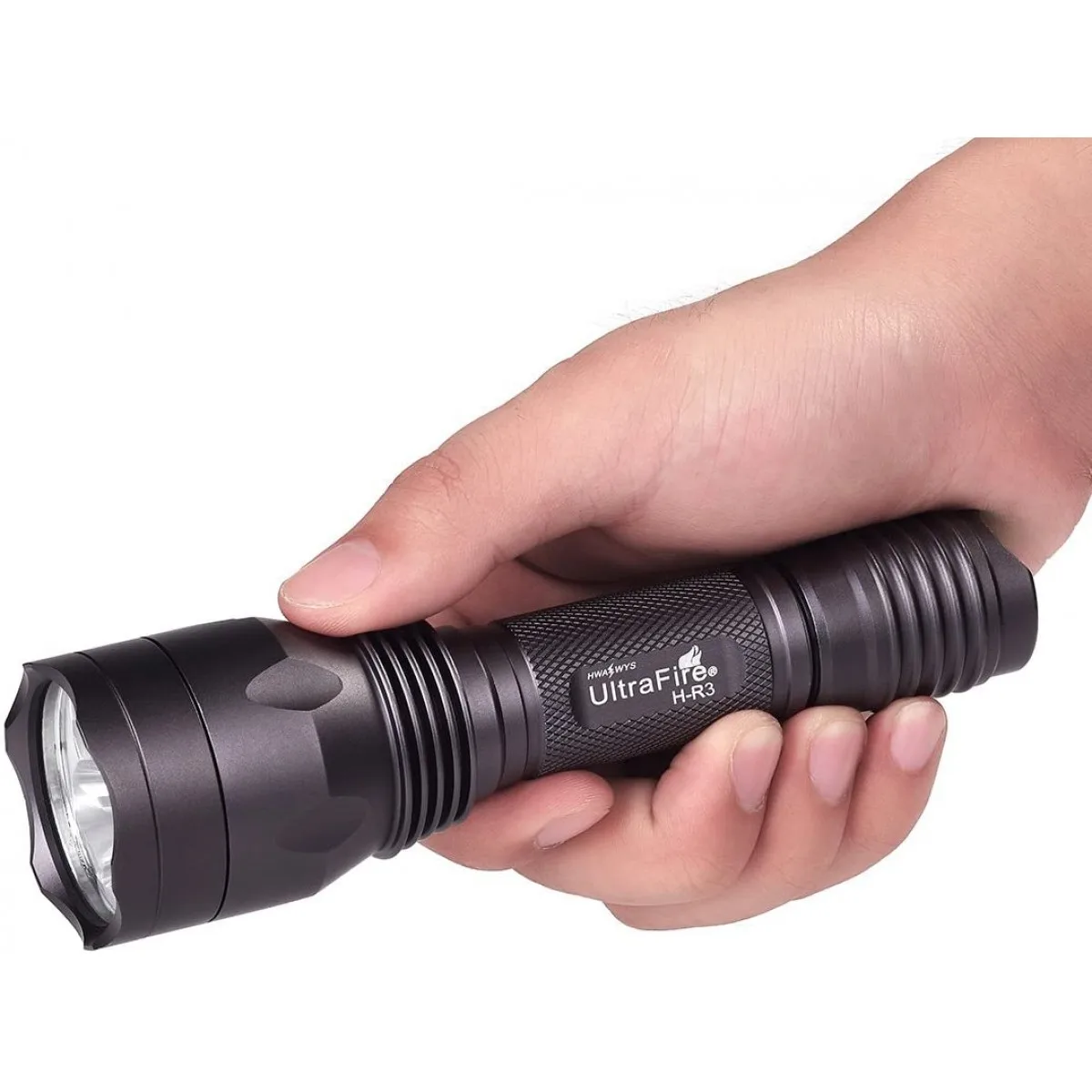 UltraFire H-R3 Red Hunting Flashlight 650LM 256 Yards Single Mode Tactical LED Torch Night Predator Light for Hog Coyote Varmint