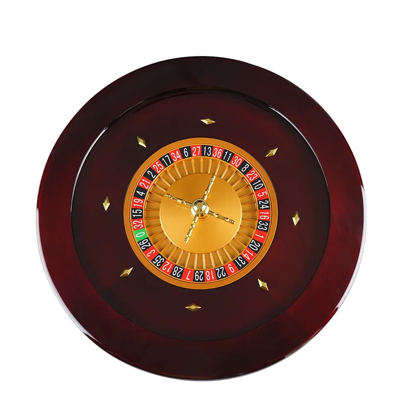 20 Inch Solid Wood Roulette Wheels Professional Casino 0 & 00 Roulette Wheel High Quality Manual Roulette Wheels