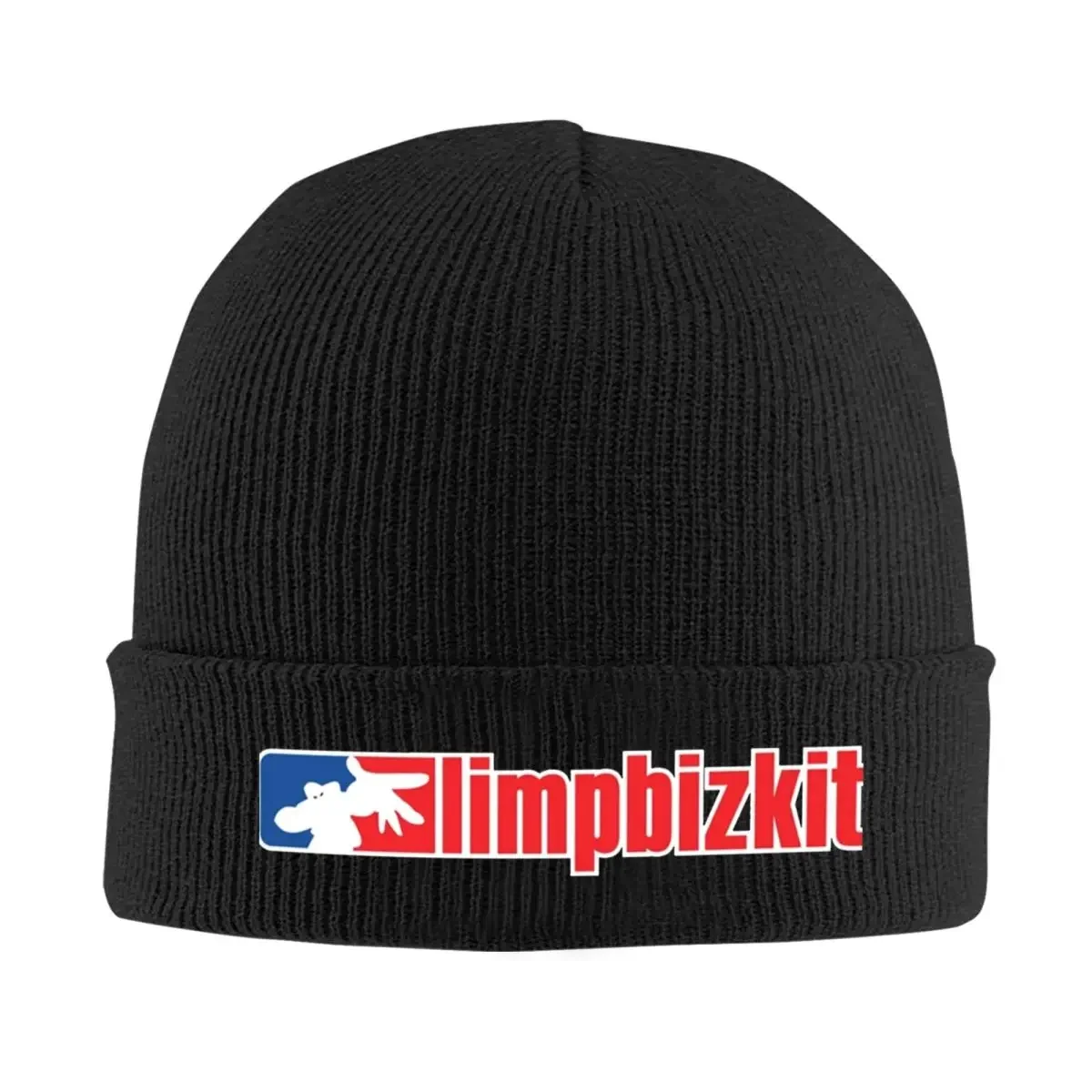 Limp Bizkit Rapcore Logo Knitted Caps Women's Men's Skullies Beanies Autumn Winter Hat Acrylic Warm Cap