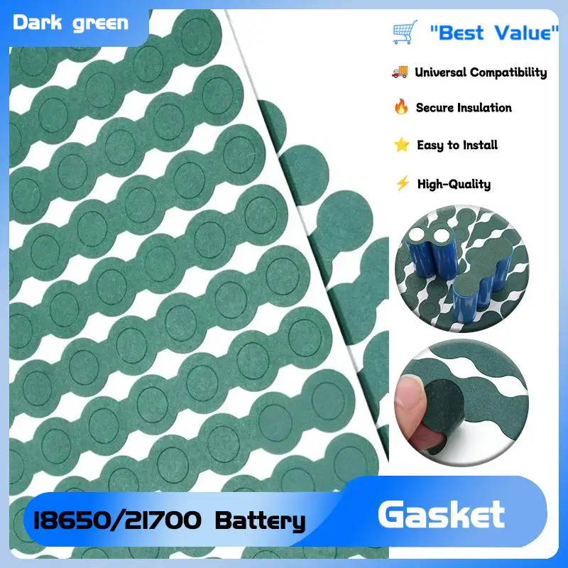 

Li-ion Battery Insulation Gasket 18650/21700 1S-8S Pack Cell Barley Adhesive Paper Glue Fish Electrode Insulated Pads 25~1000pcs