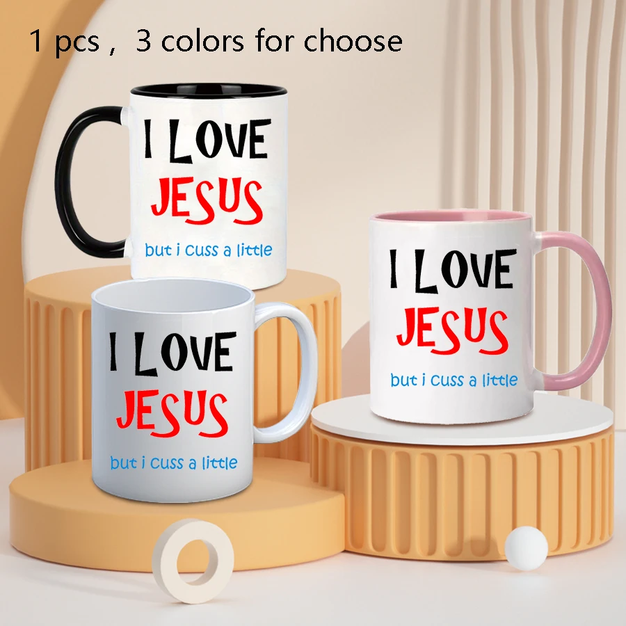 11oz 3D Print Ceramic Coffee Mugs With Handgrip Festive Party Birthday Gifts Family Casual Coffee Tea Milk Water Insulated Cups