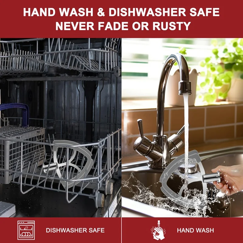 AB43-4.5-5 كوارت فليكس حافة الخافق لخلاط كيتشن ايد، مرفق مجداف ذو حواف سيليكون مرن ومتين