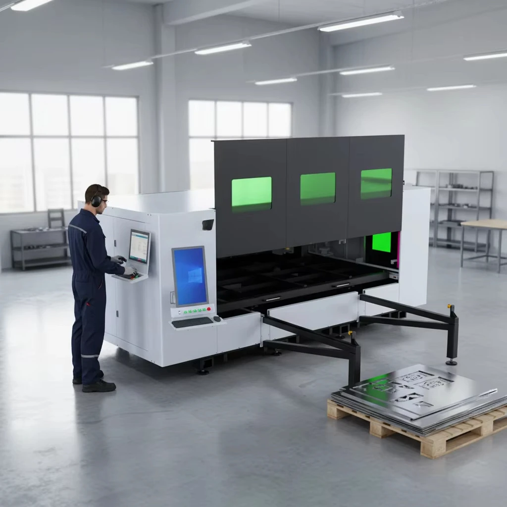 3000w 6000w Portable Cnc Fiber Lazer Cutting Machine for Metal Mild Steel and Stainless