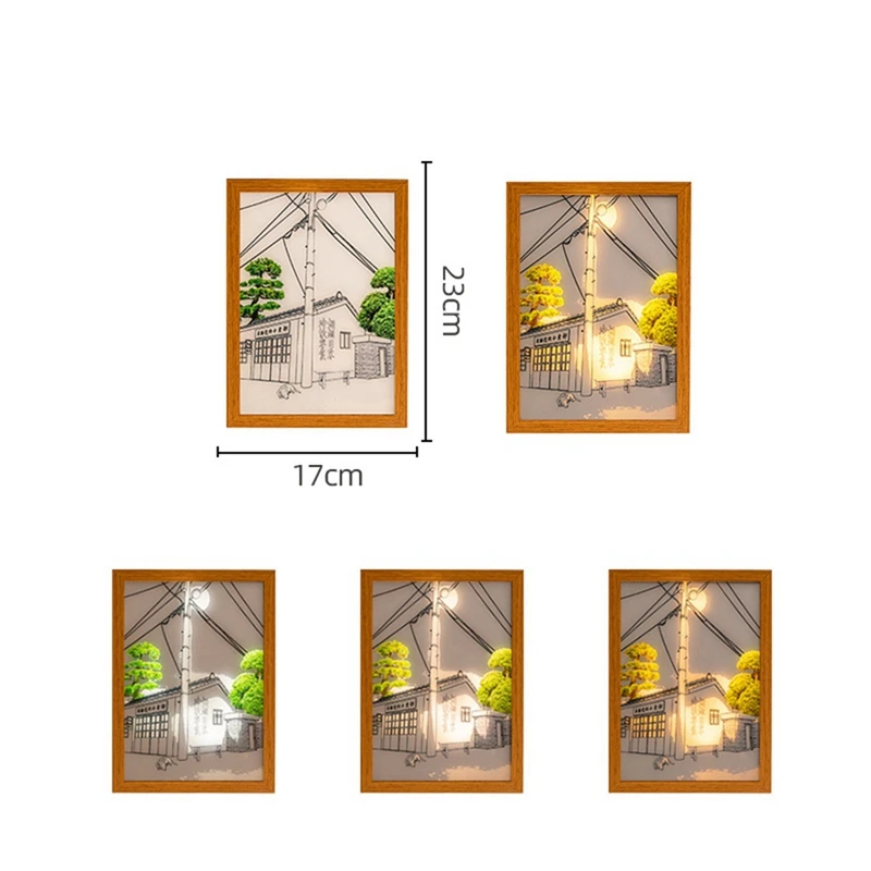 Light Painting LED Night Light Bedside Lamp Atmosphere Table Lamp Wall Decor Bedroom Gift