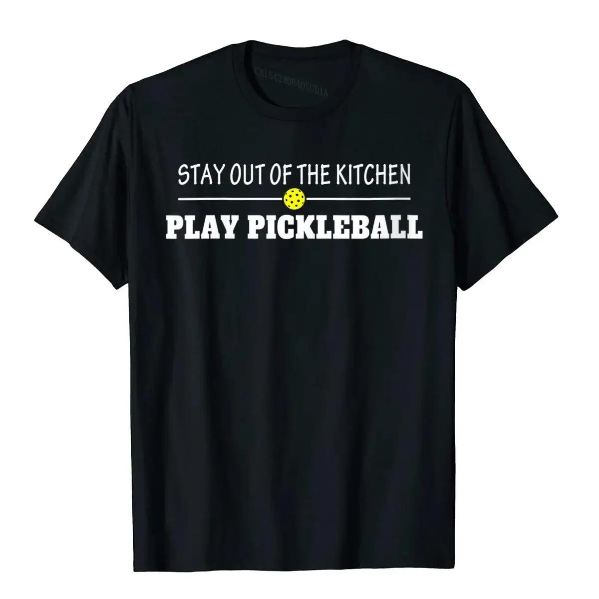 Womens Funny Stay Out Of The Kitchen Play Pickleball T-Shirt On Sale Street Top T-Shirts Cotton Tops & Tees For Men Comfortable