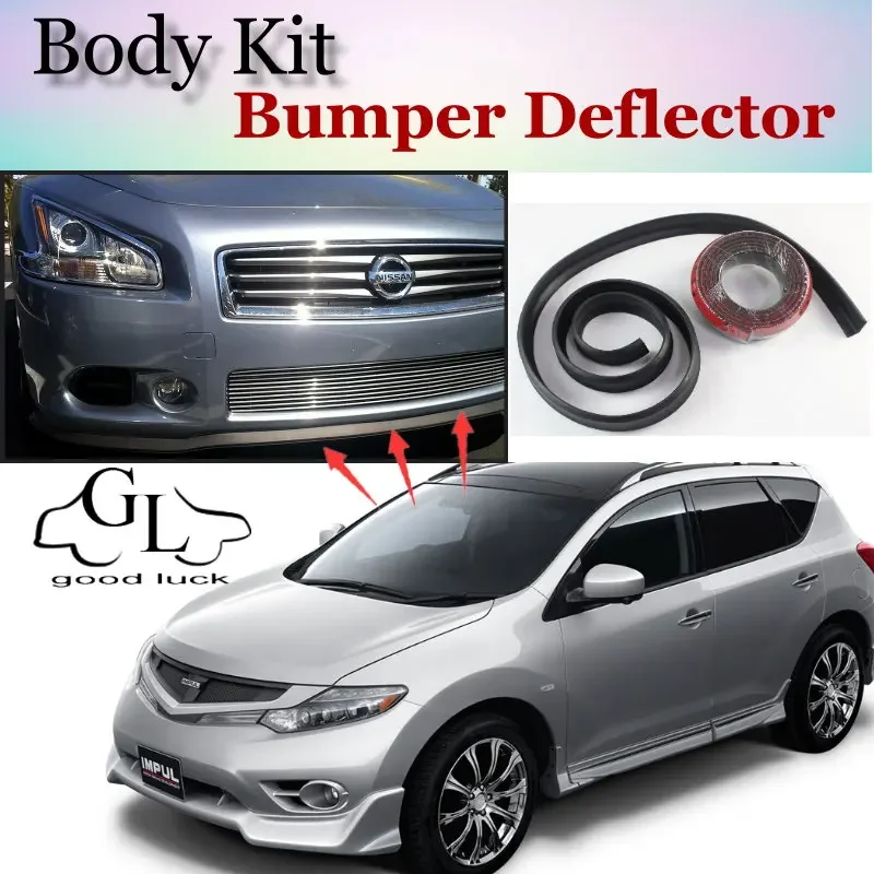 Bumper Lip Deflector Lips For Nissan Murano Z51 Front Spoiler Skirt For TopGear Friends to Car Tuning / Body Kit / Strip