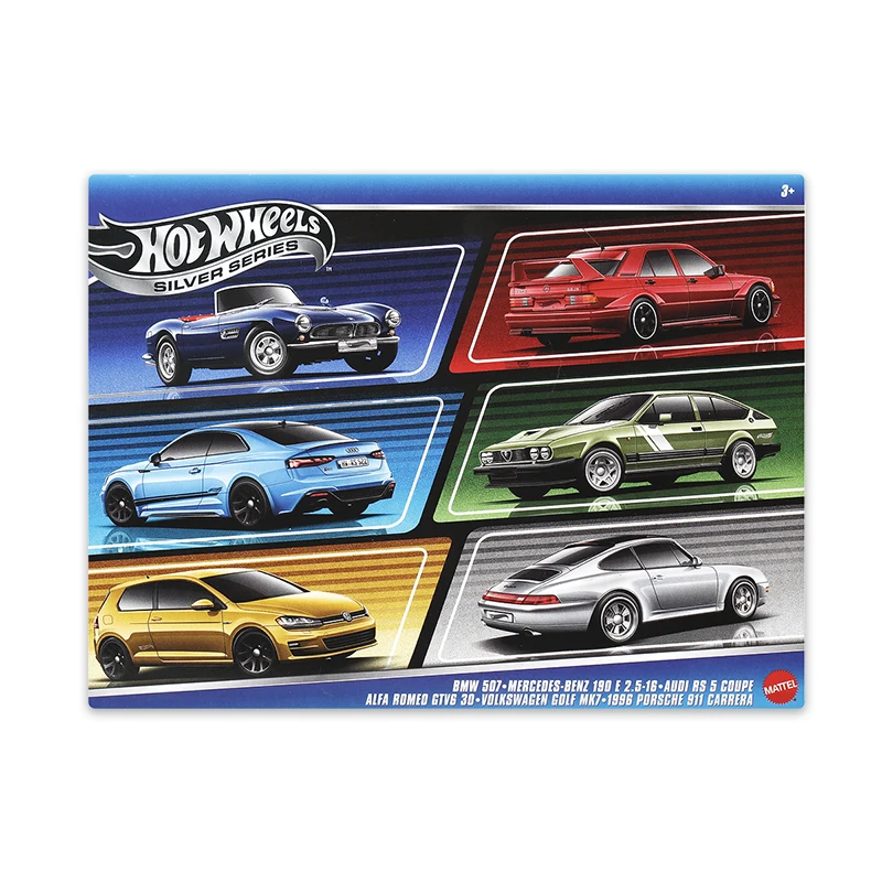

6 шт. набор Hot Wheels игрушечный автомобиль Hotwheels супер автомобиль BMW 507 Mercedes Benz 190E Audi RS5 Golf Porsche 911 игрушки подарки на день рождения для мальчиков