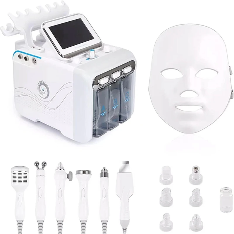 7 en 1 H2O2 máquina Facial de oxígeno y agua Jet Peel Hydra belleza limpieza de la piel máquina hidrofacial Aqua Peeling