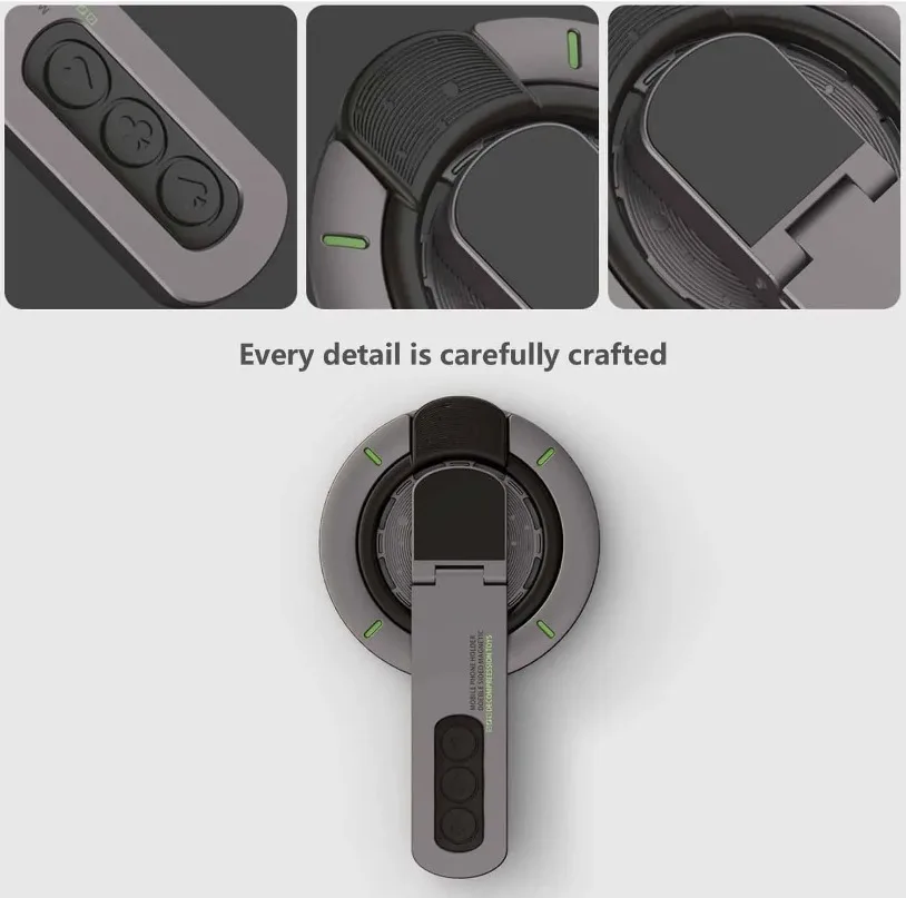 Soporte magnético para anillo de dedo, soporte magnético de doble cara para teléfono Magsafe iPhone 17 16 15 14 13 12 Pro Max