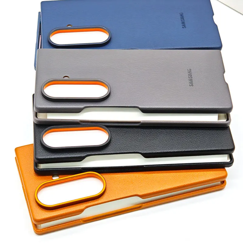 

For Samsung Galaxy Z Fold 7 Fold7 Case High Quality Eco Leather Case Magnetic Cover Anti-fall Shockproof Back Protective Shell