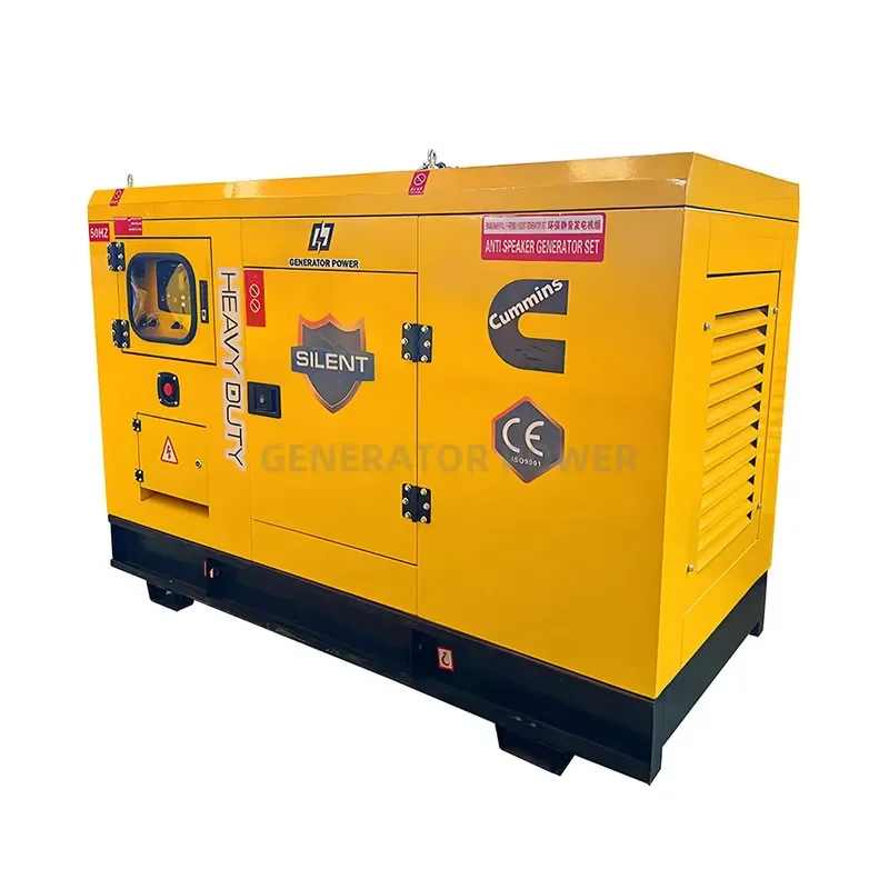 For 3-Phase Silent Open Type Generator Soundproof Technology 20-80kva 30kva 60kva 60Hz Frequency 480V Rated ATS