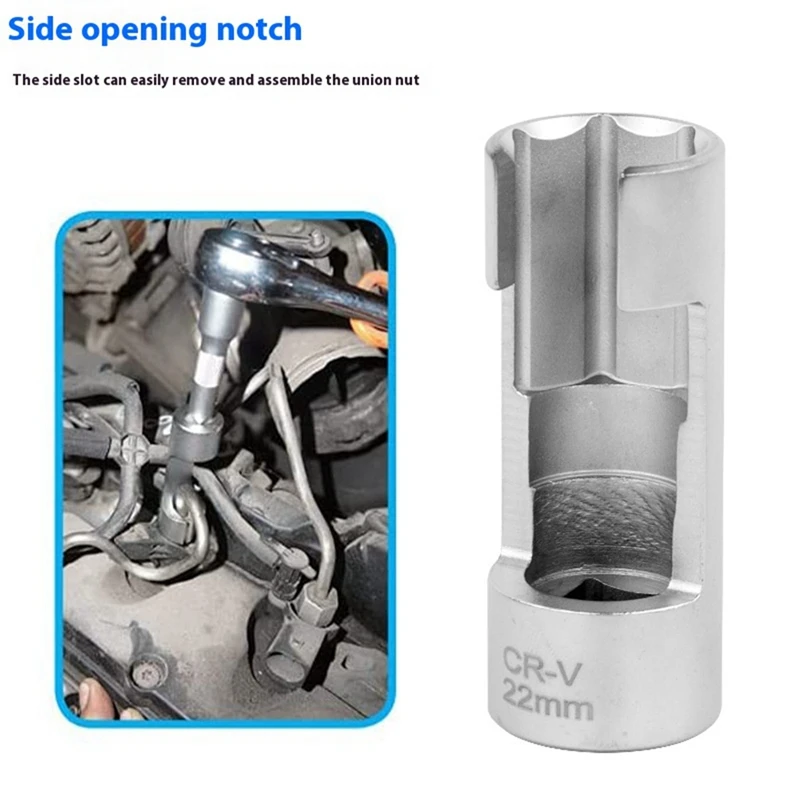 Super Sale 9PCS Oxygen Sensor & Fuel Injection Repair Tool Set Oil Pipe Disassembly Sleeve Slotted Wrench with Hexagonal Sockets