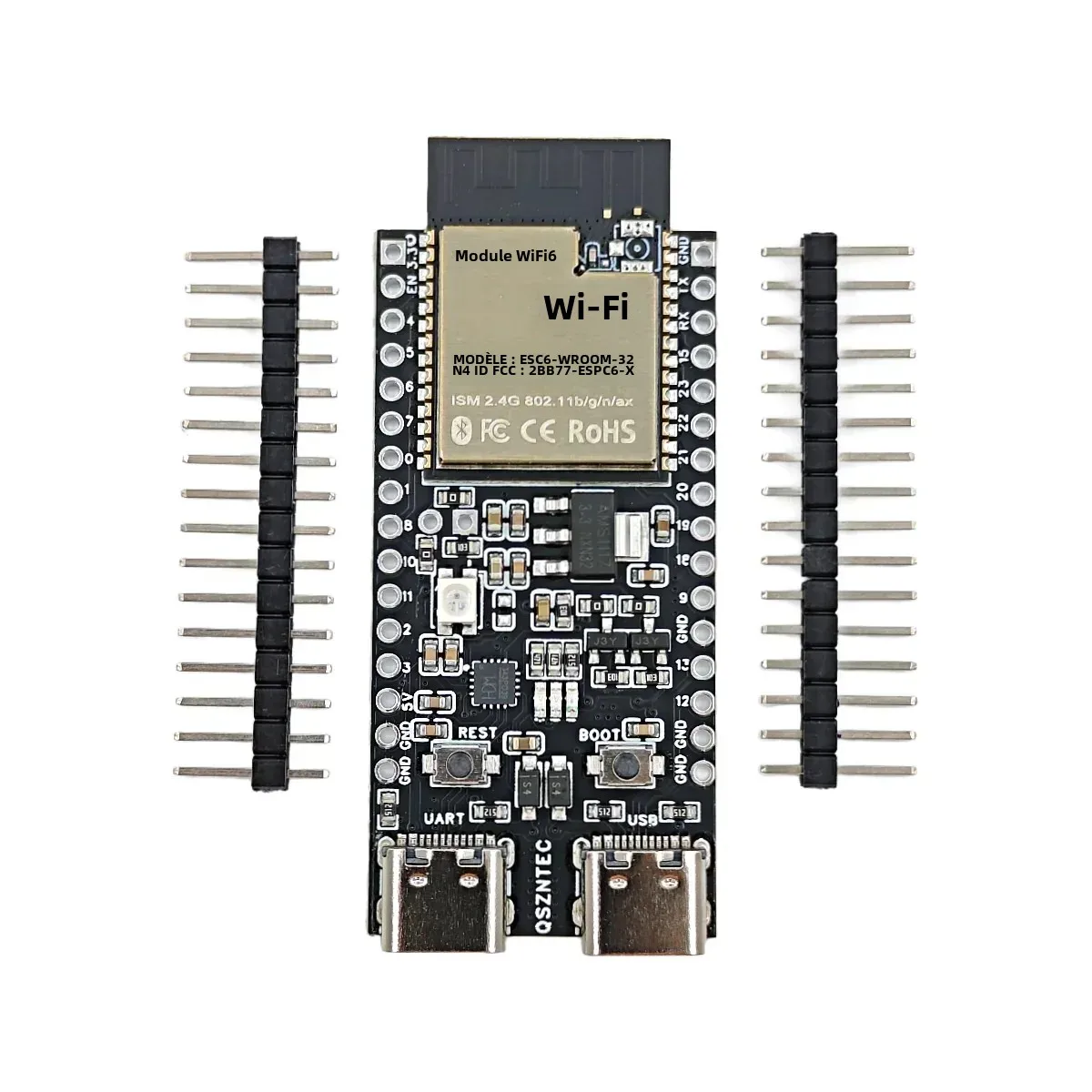 Image 4: Carte de développement ESP32-C6 WiFi6 + Bluetooth5.0 + ZigBee3.0, carte de base ESP32 ESP32-C6-DevKitC type-c pour Arduino