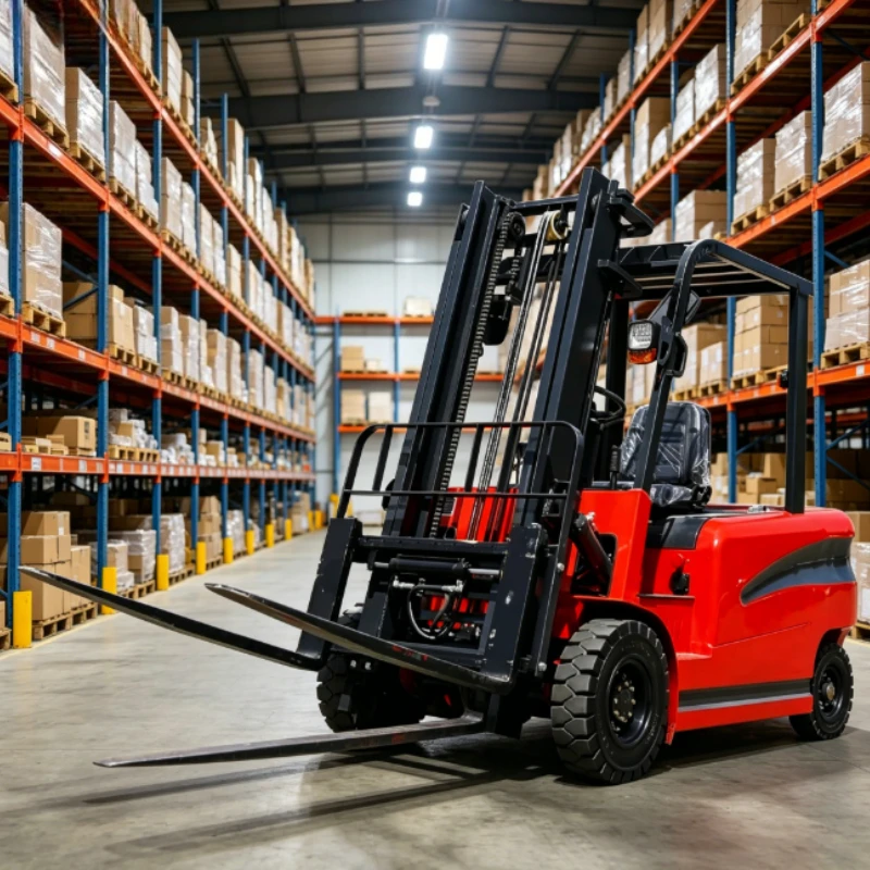3Ton Low Self Discharge Lithium Electric Forklift Standby For Long Time Factory Spare Cargo Stacking Transport Lifter
