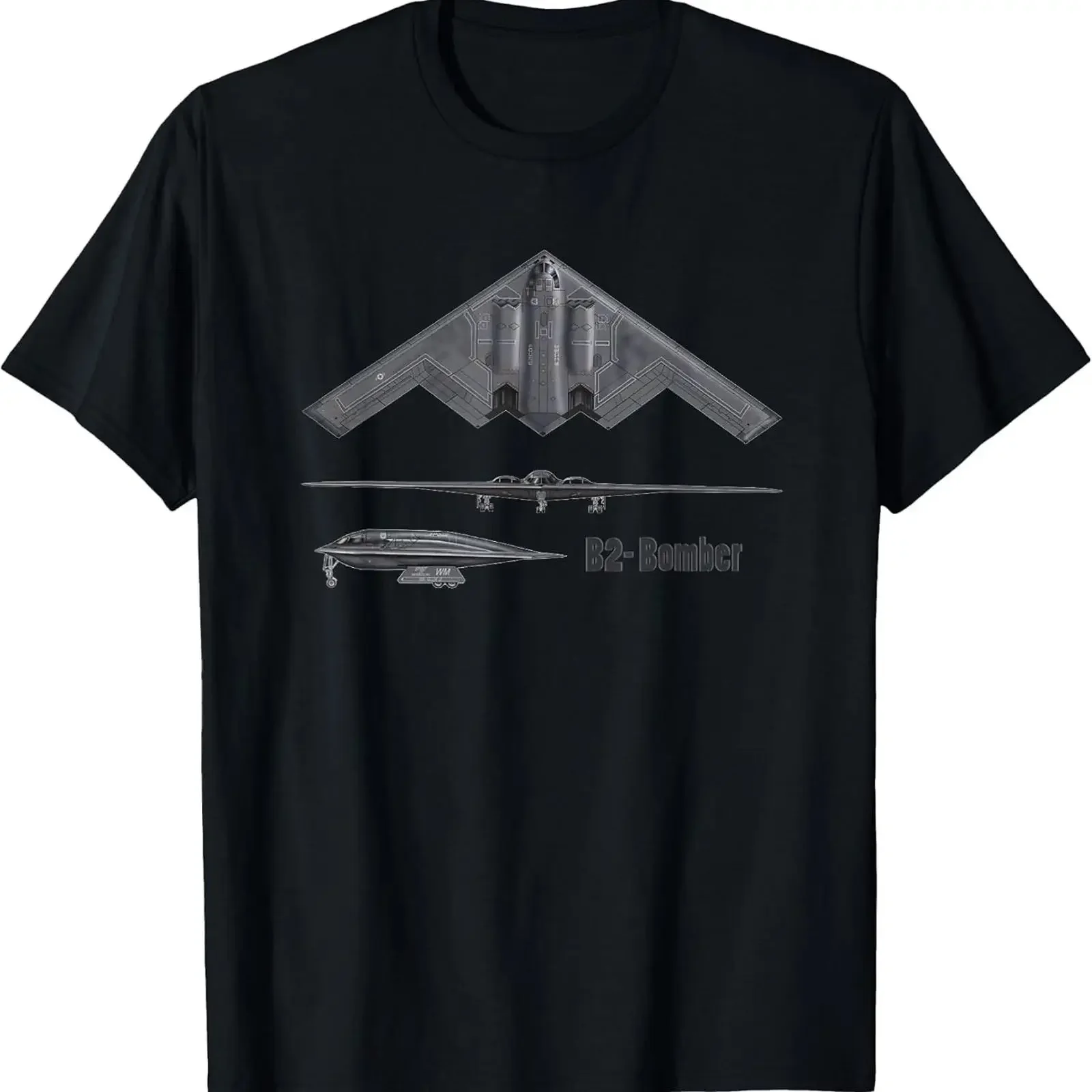NEW LIMITED B 2 Stealth Spirit Bomber Aircraft Strategic T Shirt vintage Washed designer clothes Versatile streetwear Stylish