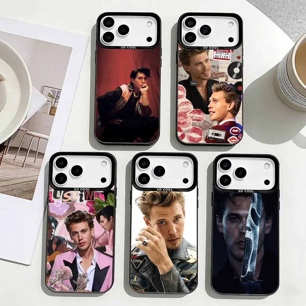 

A-Austin B-Butler Vibe Phone Case For iPhone17,16,15,14,13,12,Pro Max Black Colorful Phone case