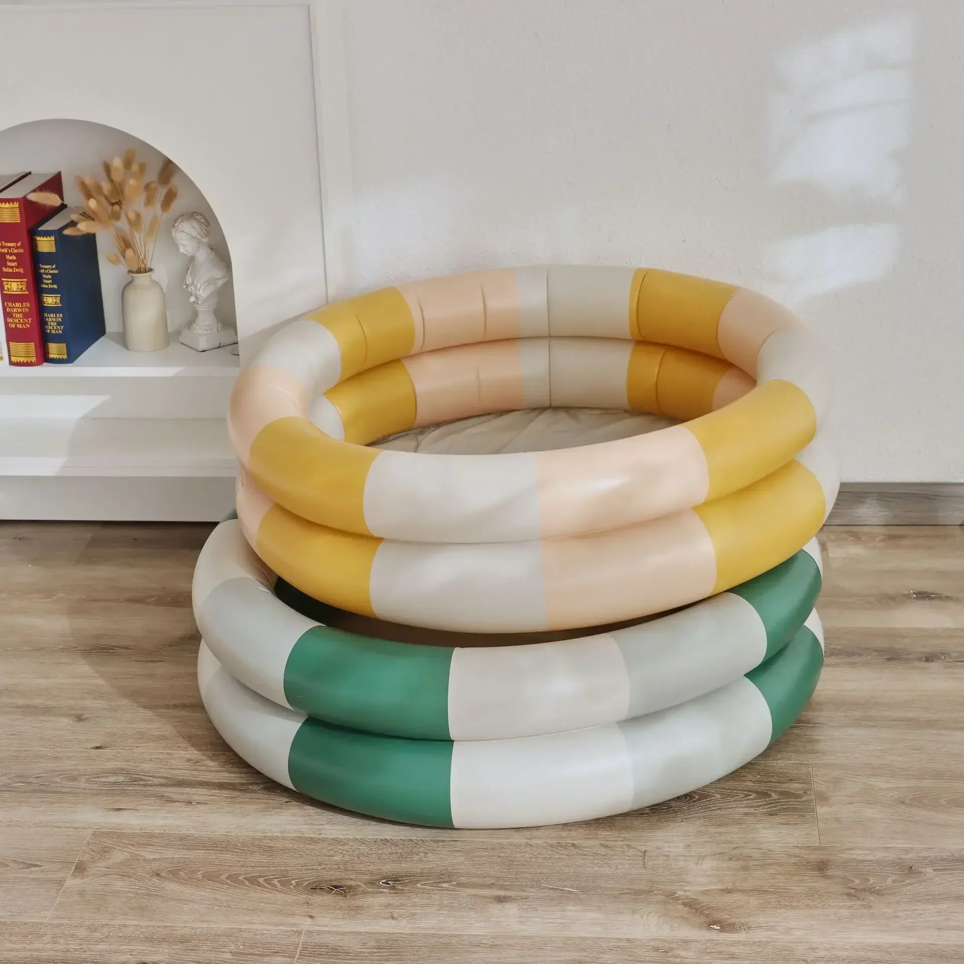 Ins Baby Inflatable Swimming Toys Outdoor Paddling Pool Infant Pool Round Children Swim Room Bath Pool Swimming Ring Gifts bébé