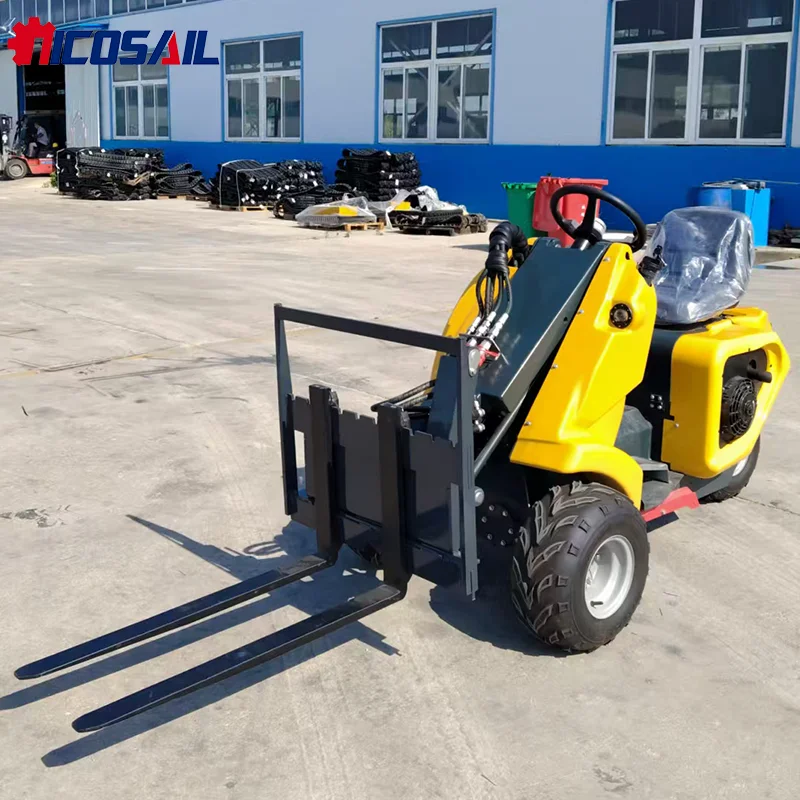 آلة الزراعة رخيصة الثمن 3 عجلة جرافة انزلاقية صغيرة شحن مجاني جرافة انزلاقية صغيرة مع مرفق #2