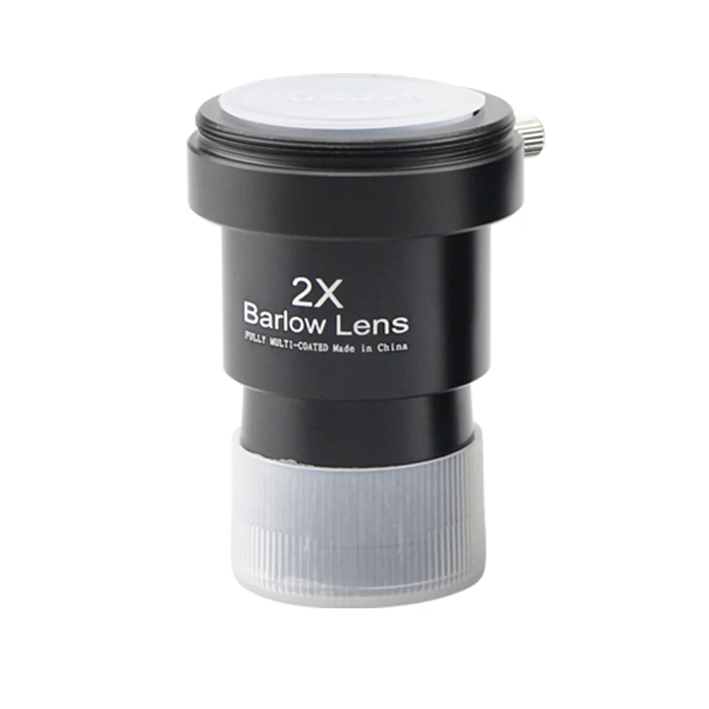 عدسة بارلو للتلسكوب مقاس 1.25 بوصة 2X/3X/5X - زجاج بصري مطلي بالمعدن بالكامل مع خيوط تثبيت على الكاميرا M42 للتصوير الفلكي