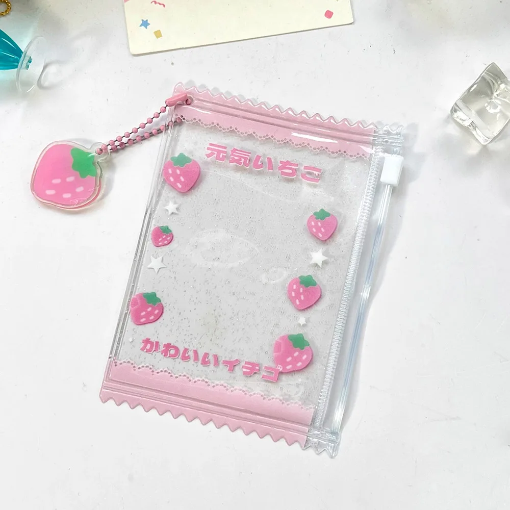 Bolsa de dulces brillante transparente INS, fundas para tarjetas Kpop, soporte para tarjetas fotográficas de Idol coreano, Protector para tarjetas