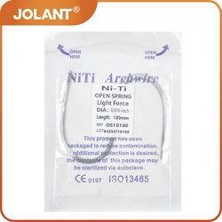 2pcs/Pack JOLANT Dental Orthodontic Open Spring Niti Elastic Coil Spring 0.010/0.012*180mm