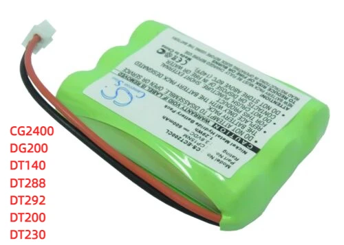 600mAh バッテリー エリクソン CG2400、DECT200、DECT230i、DG200、DT140、DT-140、DT200、NC2136用