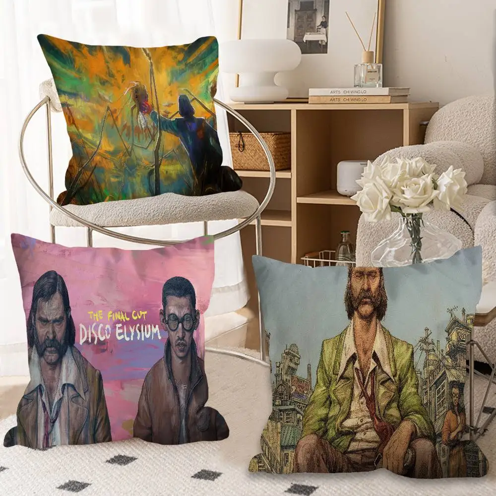 Disco Elysium Game Personalized Pillow Cover Kids Bedroom Wild Party Decor Pillowcase kid Birthday shower Gift