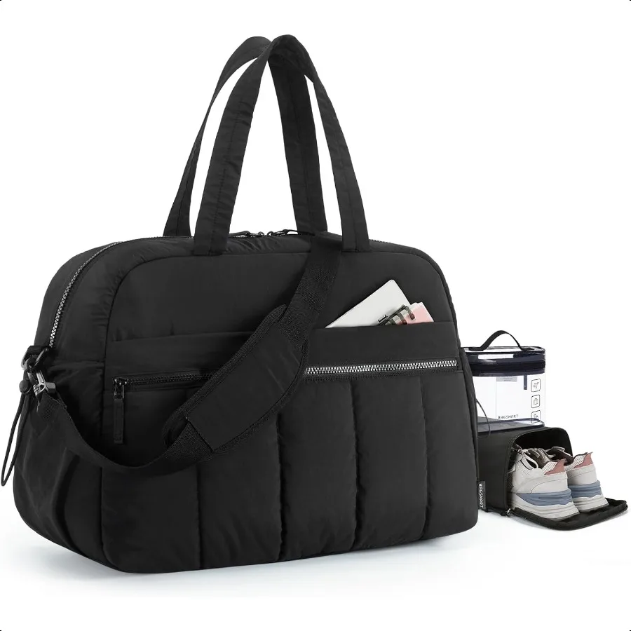 

Gym Bag for Women Duffle Bag for Travel with Wet Pocket Lightweight Carry on Weekender Duffel Water Resistant