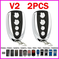 2PCS V2 Remote Control PHOENIX 2 4 PHOX 2 4 TSC2 TSC4 TRC2 TRC4 TXC2 TXC4 Garage Door Opener Electric Gate Control 433.92MHz